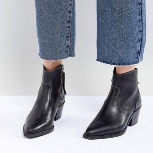 All Saints Western Bootie - Black Size 6